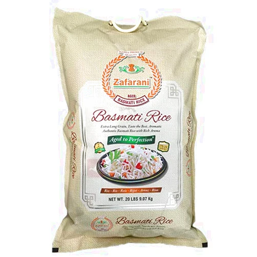 Zafarani India's Premium Quality Zafarani Aged basmati Rice GMO Free - 10 lbs
