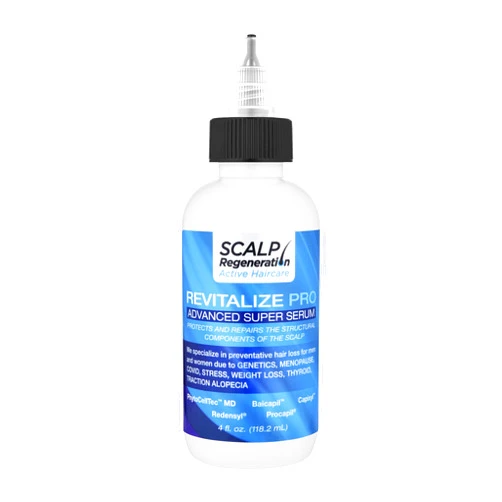 Scalp delivery Revitalize Pro Hair Growth Serum - Innovated Solution for Hair Loss in Men and Women - Enhance Strength and Thickness - Plant- Based Hair Serum for Thinning and Receding Hairline.