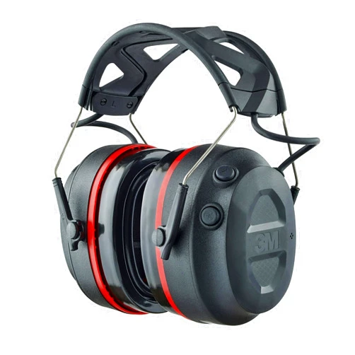 Peltor 3M Pro-Protect + Gel Cushions Electronic Hearing Protector, Noise Reduction Rating (NRR) 26 dB, Bluetooth Ear Muffs, High-Fidelity Speakers & Integrated Microphone, Premium Gel Cushions (90545-SIOC)
