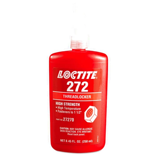 Loctite 272 Threadlocker, High Temp/High Strength - 250ml threadlocker 272 hi temp/hi strength