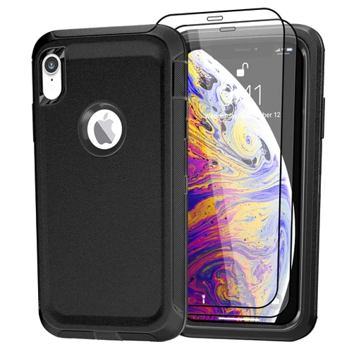 GYJ Case for iPhone Xs Max Case with 2 Screen Protector, Full Body Protection Heavy Duty Phone Case, Drop-Proof Shockproof Military Grade Cover for Apple iPhone Xs Max 6.5