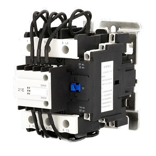 FINLIX Contactor CJ19-95/21 AC Contactor 50/60Hz Magnetic Electric DIN Railway Mount 3P 2NO1NC 380V.Coil Change Capacitor CONTACTER CJ19-80 (Color : Cj19-80 220v)