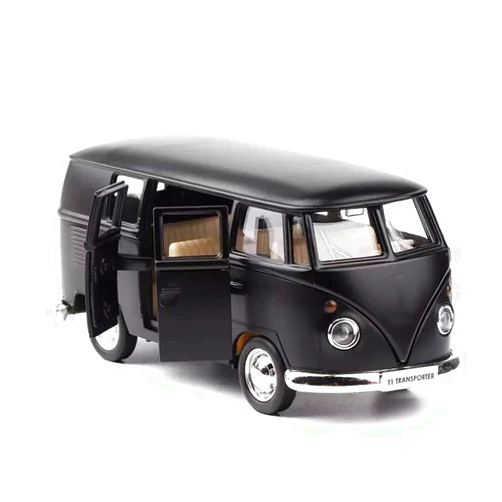 ROHKUS Alloy Model Pull Back Car 1:36 for T1 Bus Diecasts Toy Vehicles RMZ City Car Styling T1 Transporter Classical Bus for Children Festival Birthday Gifts Boy (Size : B)