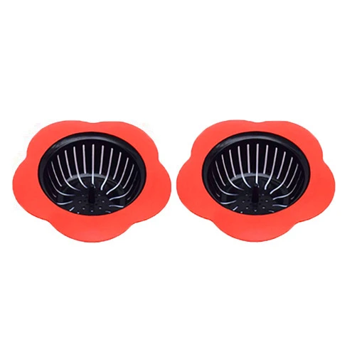 Tmflove Silicone Kitchen Sink Strainer 2 Pack, Pouring strainers，Drain FilterLarge Wide Rim 4.5