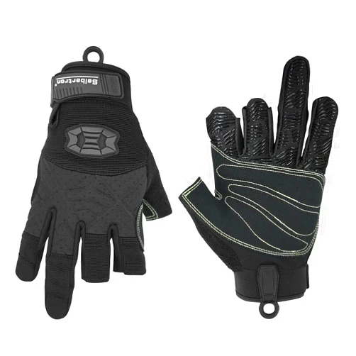 Seibertron Half Finger Padded Palm Lightweight Breathable Climbing Rope Gloves for Climbers, Rock Climbing, Rescue, Adventure, Sailing, Kayaking, Outdoor Sports