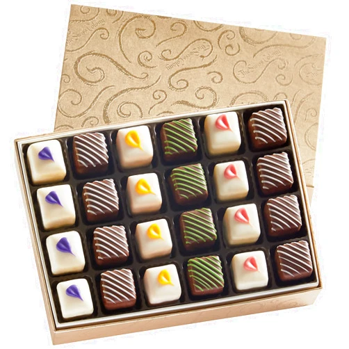 The Swiss Colony Spring Petits Fours - Gift of 24 (.43 Oz. Each): Gourmet Cake Assortment, Chocolate & Petit Four Layer Cakes, Delightful Spring Desserts