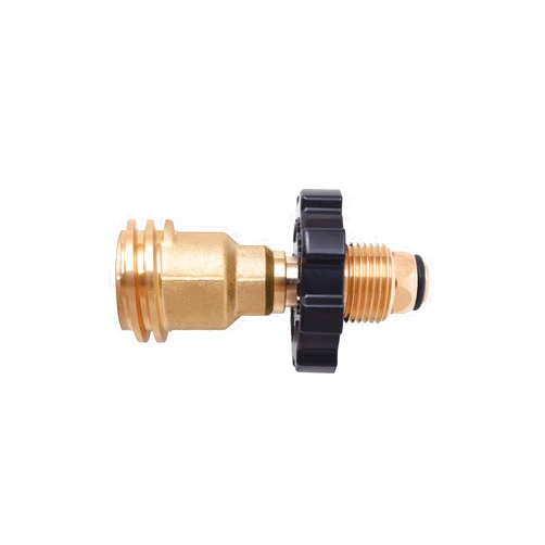 Flame King Propane Tank Adapter POL to QCC1 Type Converts Propane Tank from Old to New Connection