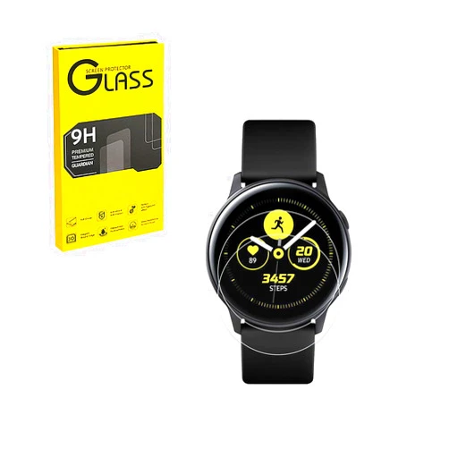 ADUSFRE [2 Pack] Screen Protector Designed for Samsung Galaxy Watch Active (40mm), High Definition Watch Screen Protector, 9H Hardness, Anti-scratch, Touch Sensitive, Drop-protection