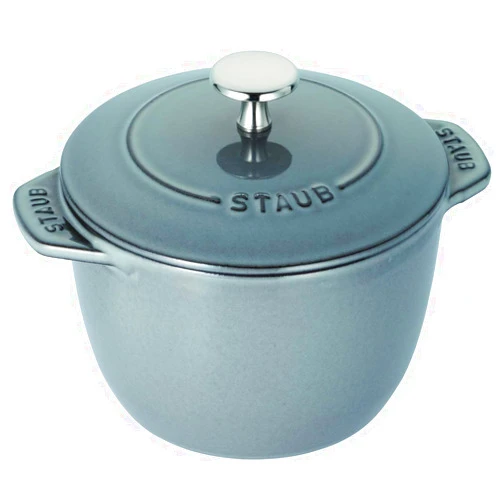 staub La Cocotte de GOHAN 40509-703 La Cocotte de Gohan Gray M 6.3 inches (16 cm) Rice Pot, 2 Pieces, Paint, Cast Iron Pot, Induction Compatible, Rice Cooker