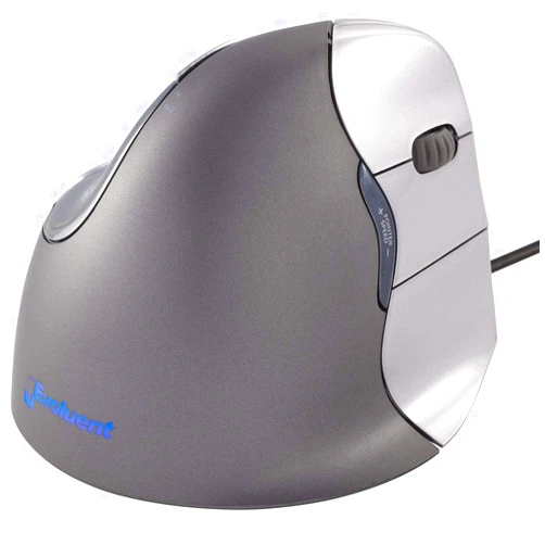 Evoluent VM4R VerticalMouse 4 Right Hand Ergonomic Mouse with Wired USB Connection (Regular Size)