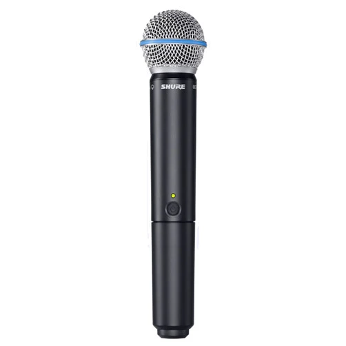 Shure BLX2/B58 Handheld Transmitter with BETA 58A Vocal Mic Capsule - for use with BLX Wireless Microphone Systems, Receiver Sold Separately | J11 Band (BLX2/B58=-J11)