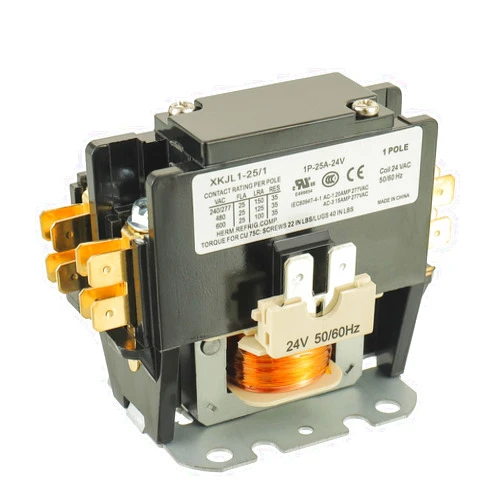 BOJACK 1 Poles FLA 25 Amp Coil 24 VAC Air Conditioner Condenser Compressor Contactor AC Definite Purpose Contactor