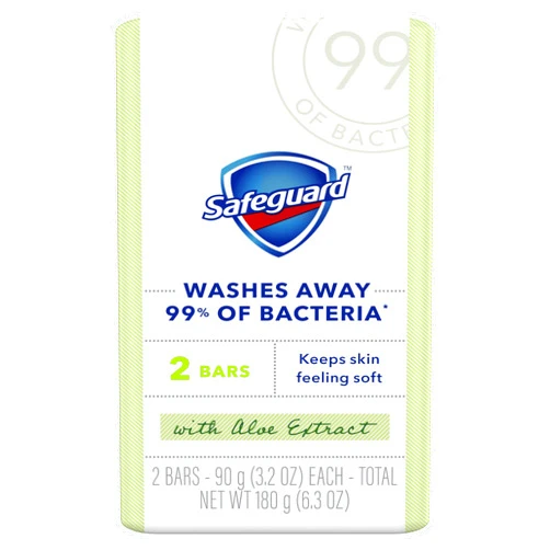 Safeguard Bar Soap Fresh Clean Scent with Aloe Extract, 3.2oz (2 Count)
