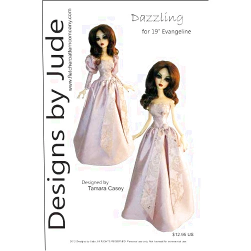 Designs by Jude Dazzling Printed Sewing Pattern for 18.25