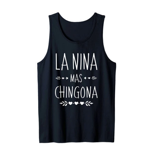 Funny Hispanic Name Designs for Nina Spanish First Name Design - Nina Mas Chingona Tank Top