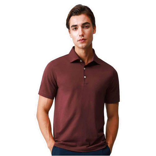 Hudson Wellesley BCI Cotton Blend Pique Polo Shirts for Men Short Sleeve Tops Comfort Split Hem with 3-Color Tape