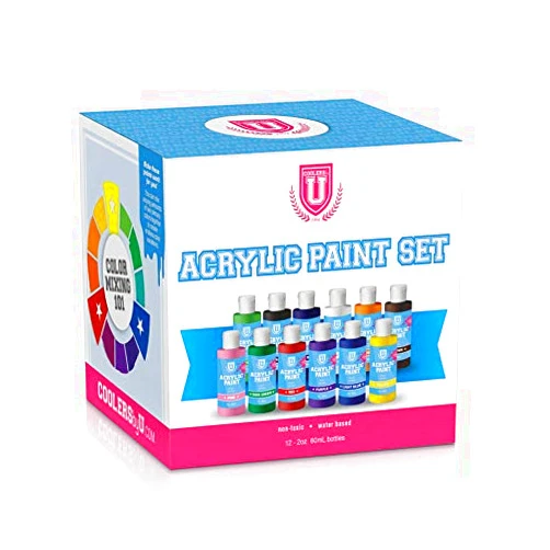 COOLERSbyU 12pc Acrylic Paint Set