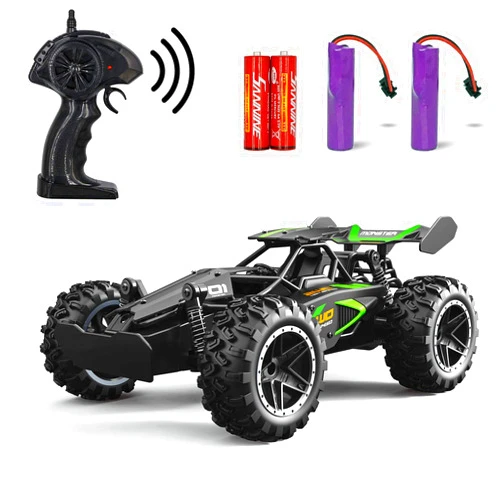 DoDoMagxanadu Remote Control Car, RC Cars for boys age 8-12, Toys Cars for boys age 4-7, 1:18 2.4Ghz Monster RC Truck Toys for Girls, Off Road RC Crawler Easter Basket Stuffers Gift Idea for Kids(Black green)