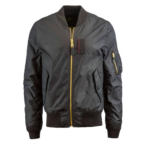 Alpha Industries Men's Ma-1 Skymaster Mid Length Zip Flight Jacket with Pockets