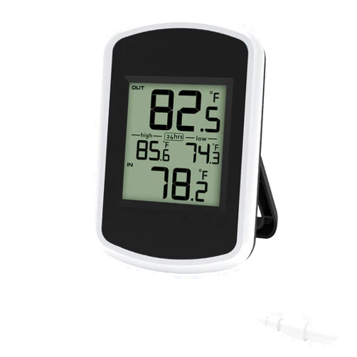 AIRAIN TECH Wired Digital Indoor Outdoor Thermometer Room Thermometer Indoor with Min/Max Record, 6.56ft Probe Sensor