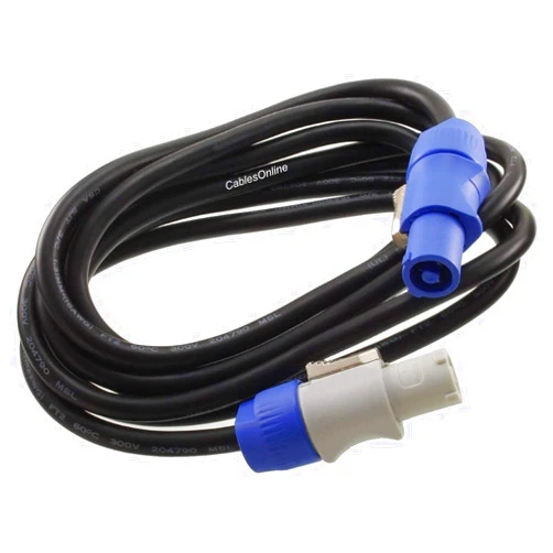 CABLESONLINE.COM ATLANTIC COMPUTERTECH CablesOnline, 6ft. 16AWG Stage Lighting Fixture PowerCon-Compatible Power-Through Jumper Cable, PC-KA606