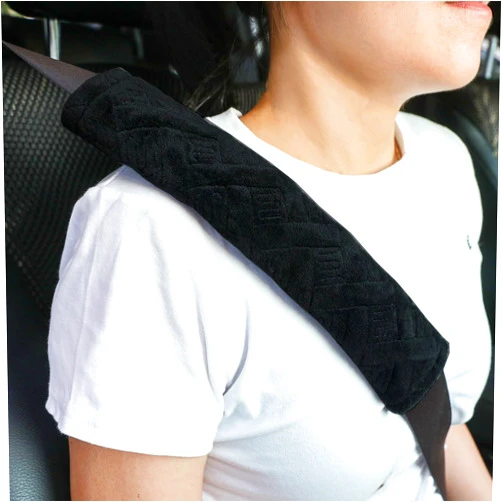 JUSTTOP 2-Pack Universal Car Seat Belt Pads Cover for A More Comfortable Driving, Seat Belt Shoulder Strap Covers Harness Pad for Car Interior Accessories(Black)