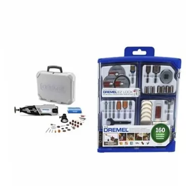 Dremel 8220-1/28 Rotary Tool with 160-Piece All-Purpose Accessory Kit 8220-1/28 Rotary tool w/ 160-pc accessory kit