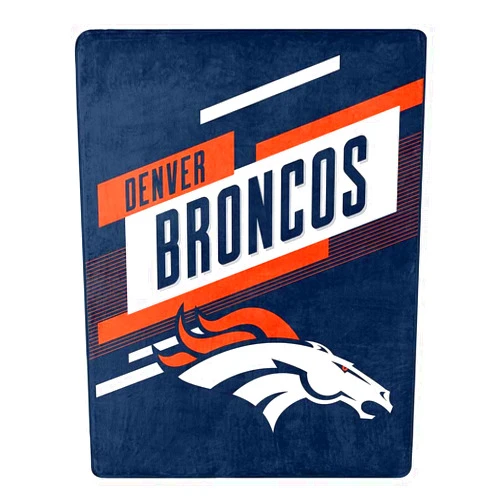 Northwest NFL Denver Broncos Oversized Silk Touch Throw Blanket, Team Colors, 55