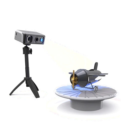 3DMakerpro Seal Lite Handheld 3D Scanner for 3D Printer, 0.02mm High Detailed Precision, 10FPS Scanning Lightning-Fast Speed with Anti-Shake Lenses, 3D Model Scanner for Windows/MacOS - Premium Kit