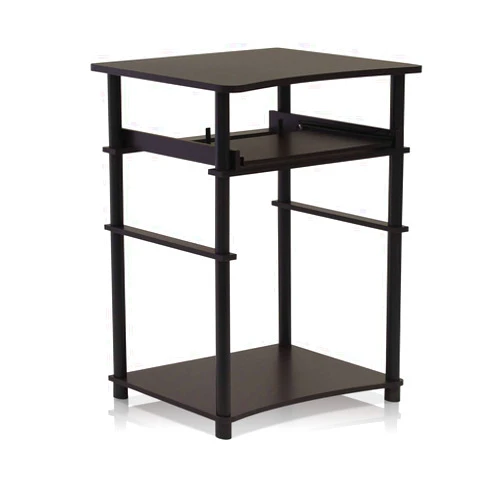 Furinno Home Computer Desk, Espresso/Black