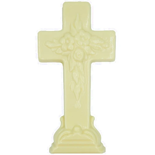 Philadelphia Candies Solid White Confection Easter Cross, 10 Ounce