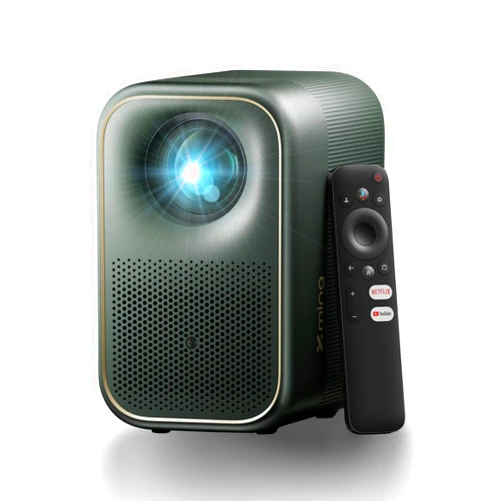 Formovie [Netflix Officially & Auto Focus] Formovie Page One Mini Projector, Xming 2024 Upgraded 1080p Projector with 120