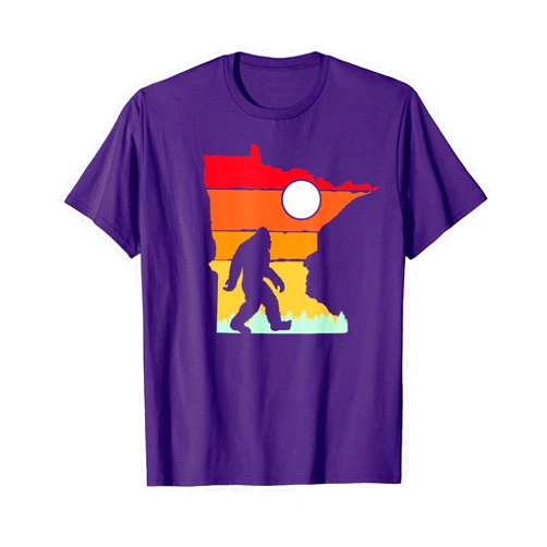 Sasquatch State Gear Minnesota Vintage Outdoor Bigfoot State Sasquatch Team Retro T-Shirt
