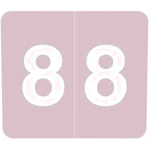 Www.filingsupplies.com V.A. Hospital/Barkley Systems Numeric Label - FNVAM Series (Rolls) - 8 - Lavender