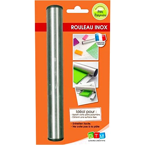 DTM Roller 21 cm for Polymer Paste - Stainless Steel