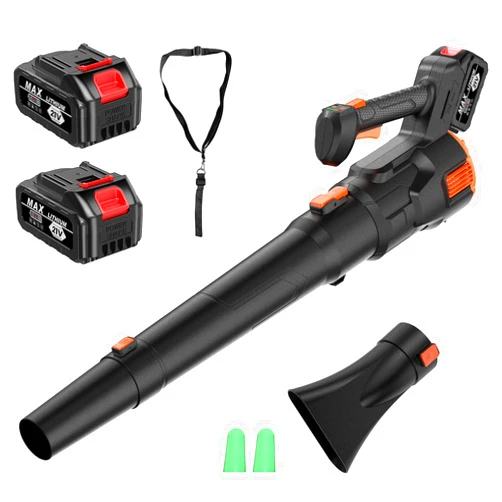 OneBird Leaf Blower Electric Cordless Leaf Blower 3 Speed Mode with 2 * 4000 ma Batteries and Charger Leaf Blower Cordless with Battery and Charger Patio Cleaning Snow Cover Lawn Care and Dust