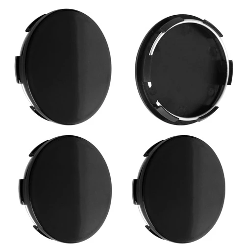 The Mechanic Shop TMS 2.7Inch 69MM Wheel Center Caps for Honda Accord Civic CRV Pilot Rim Hub Caps 44732 S9A A00, Pack of 4 (Gloss Black, Outer 69MM, Inner 64MM)