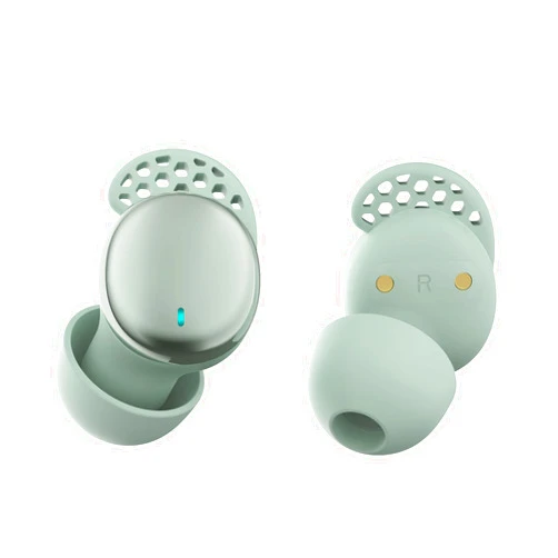 Houlyn Sleep Earbuds for Side Sleepers, Wireless Noise Cancelling Sleep Headphones with Sleep Mode, LED Power Display, Comfort Fit for Sleeping, Working, Hiking (Mint Green)