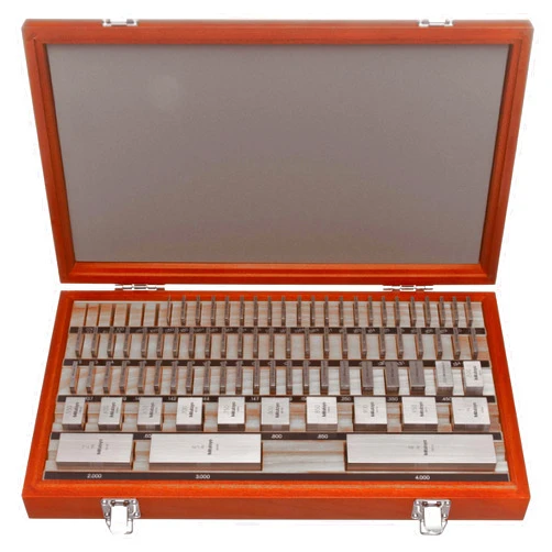 Mitutoyo Steel Square Gage Block Set, ASME Grade AS-2, 1.0 - 4.0
