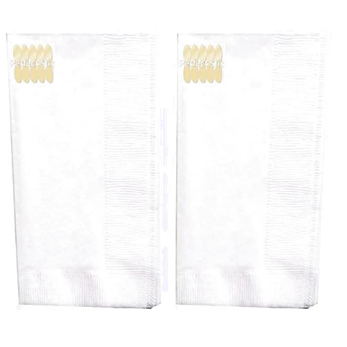Perfect Stix 2 Ply White Dinner Napkins - Pack of 300ct
