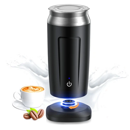 Portutif Electric Milk Frother, 4-in-1 Milk Steamer for Hot and Cold Foam, 8.1oz/240ml Automatic Milk Frother and Steamer for Latte, Cappuccino, Macchiato, Easy to Clean Non-Stick Interior, Temperature Control