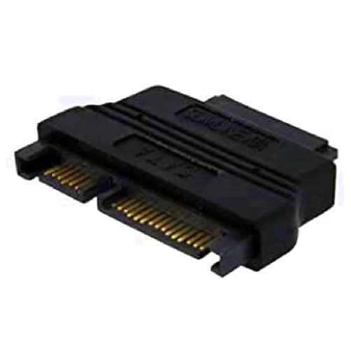 StarTech.com Slimline SATA to SATA Adapter with Power - F/M (SLSATAADAP),Black