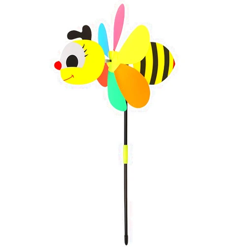 Lily Brown New Sell 3D Large Animal Bee Windmill Wind Spinner Whirligig Yard Garden Decor Outdoor Decorations for Patio Wall Metal