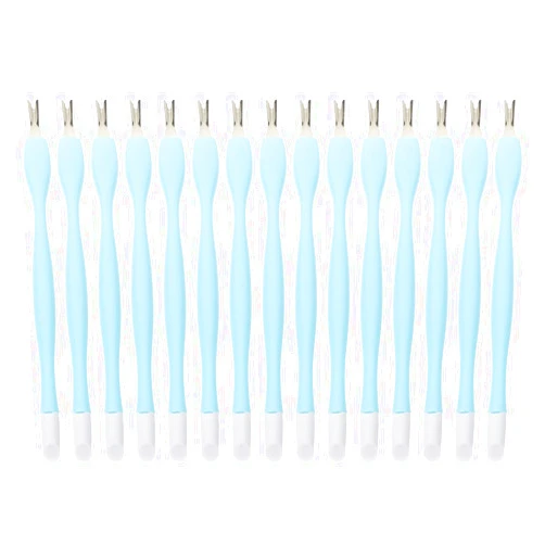 FOMIYES 15Pcs Nail dead skin fork dead skin trimmers steel cuticle remover Dead Skin with Double cuticle trimmer nail sticker nail kit Dead Skin Pushers manicure push hands Stainless steel
