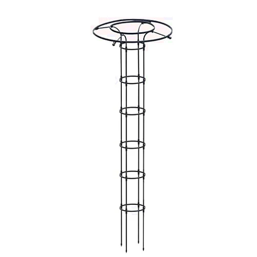 HOMEFOO Gardening Umbrella Flower Stand Climbing Pergola,Plant Support for Climbing Vines and Flowers Stands,Black Green Lightweight Plant Tower, 210cm