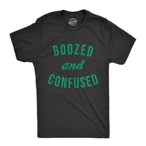 Crazy Dog T-Shirts Mens Saint Patricks T Shirts Funny Party Tees for Guys Great Parade Shirts