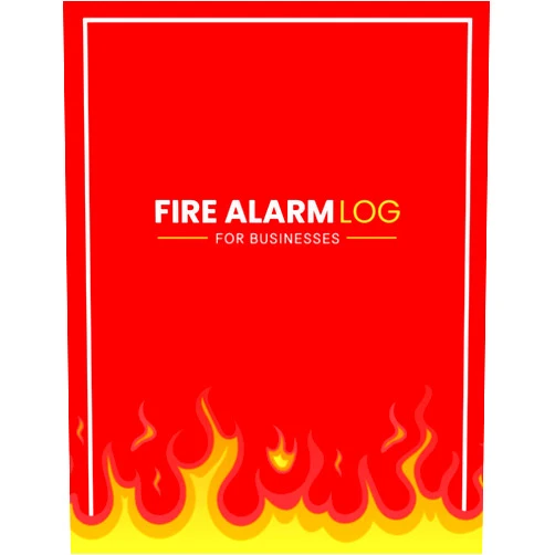 Bottled Success Designs Fire Alarm Log For Businesses: A4 Fire Alarm Testing Log Book | Fire Inspection Diary For Health And Safety Compliance | Record Book For Home or Business Use (red)