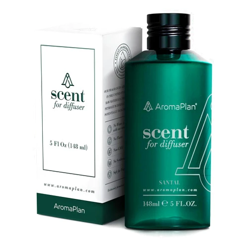 Aromaplan Hotel Scents Santal 5 Fl Oz, USA Fragrance- Home Luxury Aroma & Hotel Collection Diffuser Oil- Hotel Diffuser Oil for Aromatherapy- USA Made, Bigger Bottle, Bolder Aroma & Longer Lasting