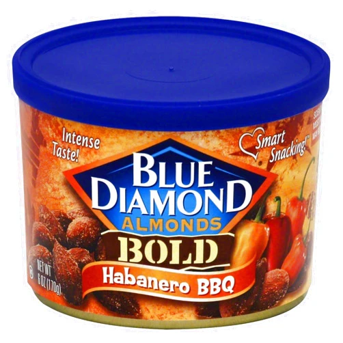 Blue Diamond Almonds, Bold Habanero BBQ, 6 Ounce