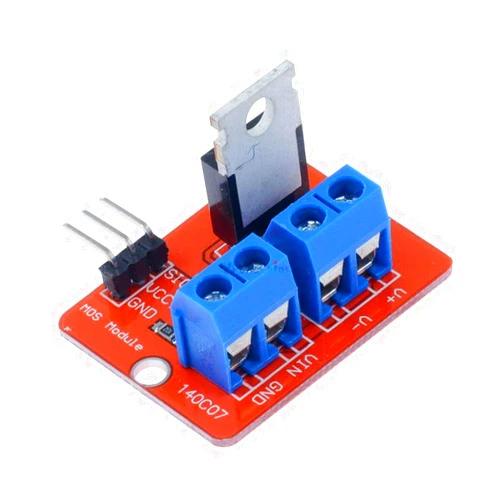Generic 2PCS Top Mosfet Button IRF520 Mosfet Driver Module for MCU ARM for 3.3v-5V IRF520 Power MOS PWM Dimming LED